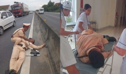 Khởi tố tài xế container hất văng Thượng úy CSGT xuống đường